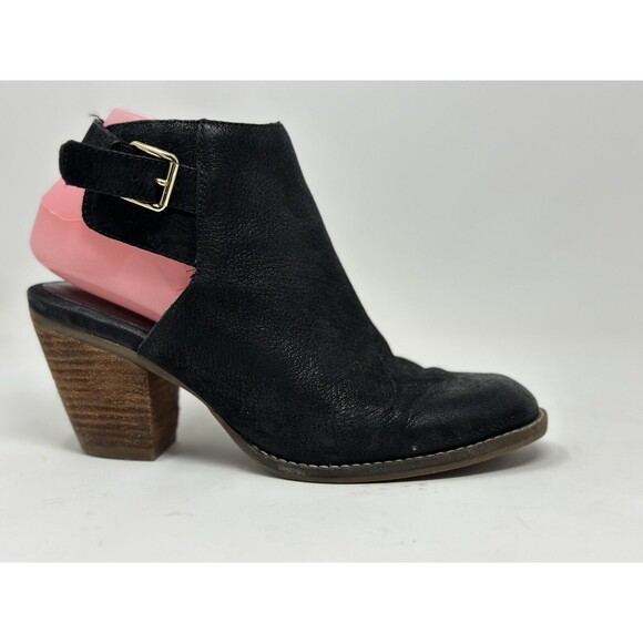 Cole Haan Pippa Stacked Heel Black Booties Women's Size 7.5 B - Picture 1 of 9